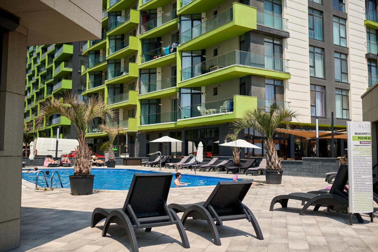 Rainbow Sea View Apartment Spa N Pool Resort - Parking Mamaia Exterior foto
